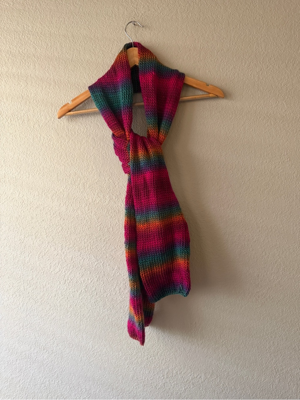 Multicolor Striped Knit Scarf - Women Accessories